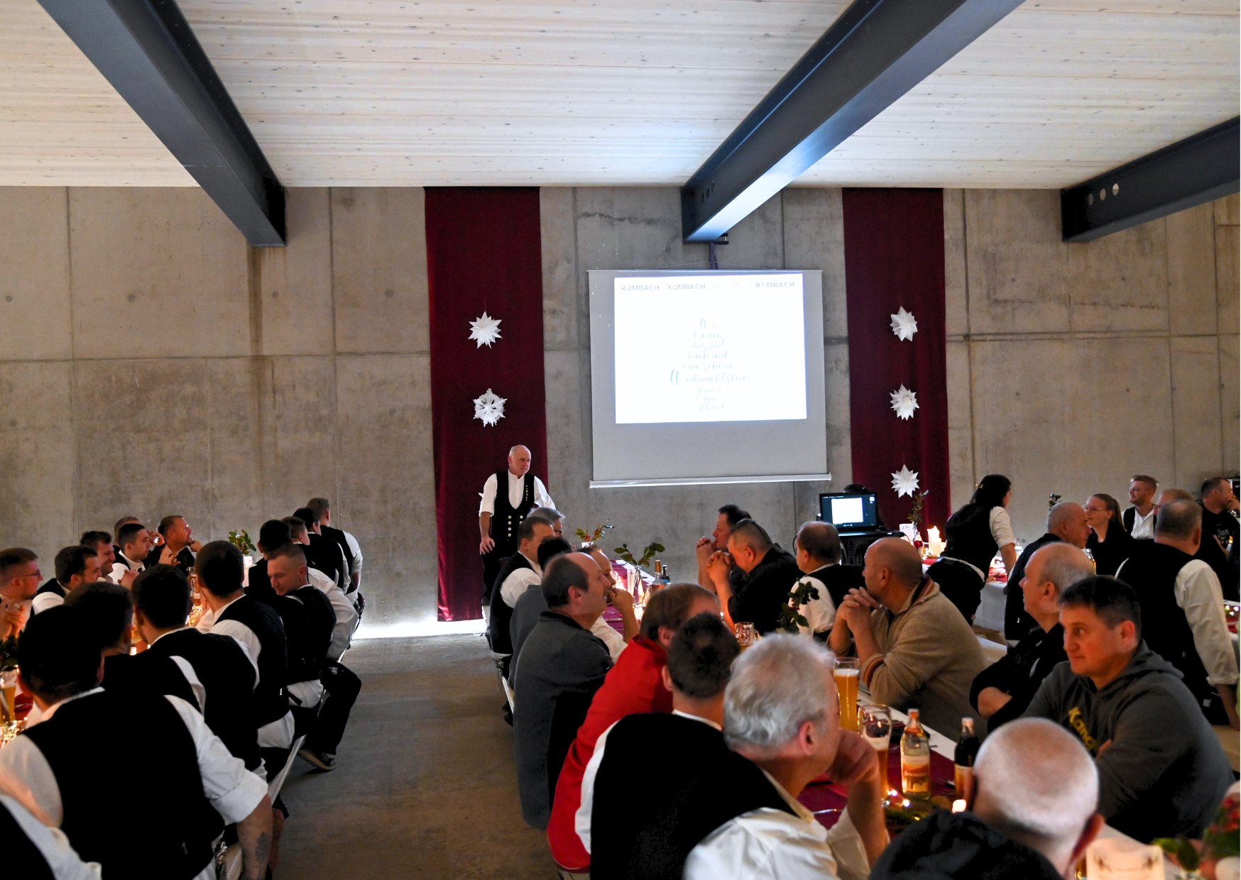 Weihnachtsfeier bei Firma Rombach